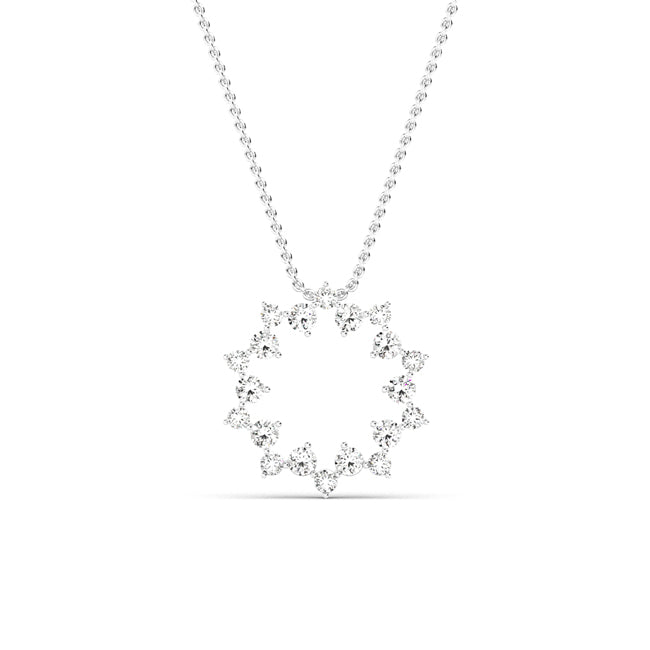 Lab Grown Diamond Cluster Pendant 1 ctw SJP31954