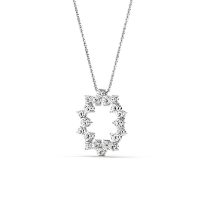 Lab Grown Diamond Cluster Pendant 1 ctw SJP31954