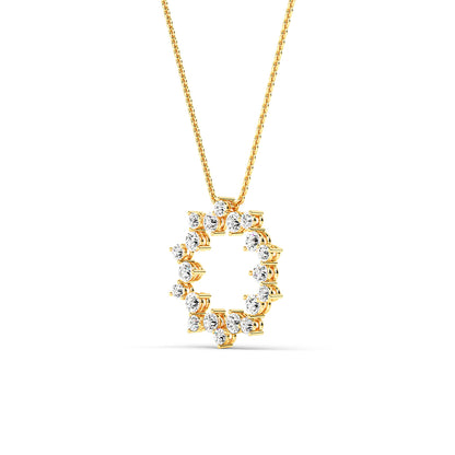 Lab Grown Diamond Cluster Pendant 1 ctw SJP31954