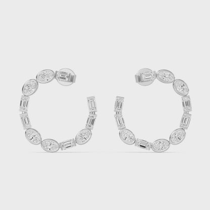 Lab Grown Diamond Fashion Earrings 4.25 ctw SJE32399