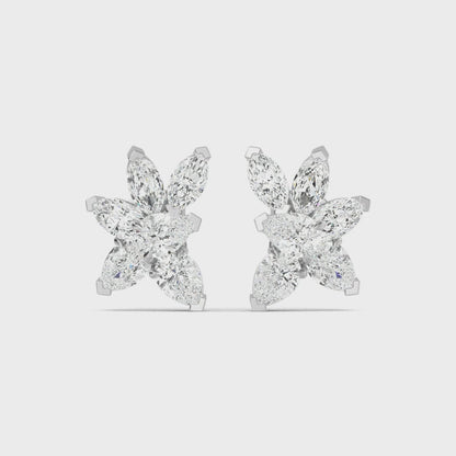 Lab Grown Diamond Fashion Earrings 3.60 ctw SJE32202