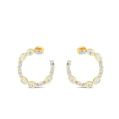 Lab Grown Diamond Fashion Earrings 4.25 ctw SJE32399