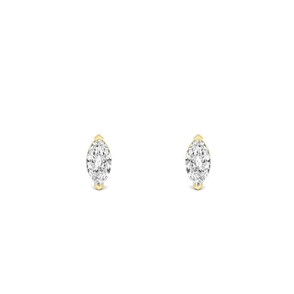 Marquise Cur Lab Grown Diamond Solitaire Earrings 0.50 ctw SJE32414